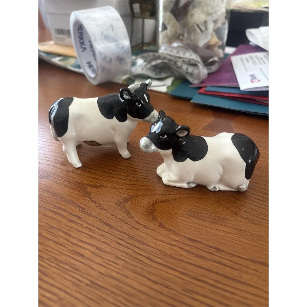 Otagiri Cow Salt Pepper Shakers Vintage Japan Farmhouse Decor